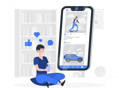 Spark Action with Unique Mobile Marketing Solutions Illustration