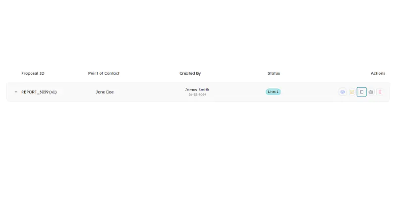 Proposal Duplication