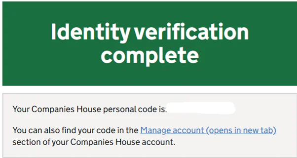 Identity Verification Complete