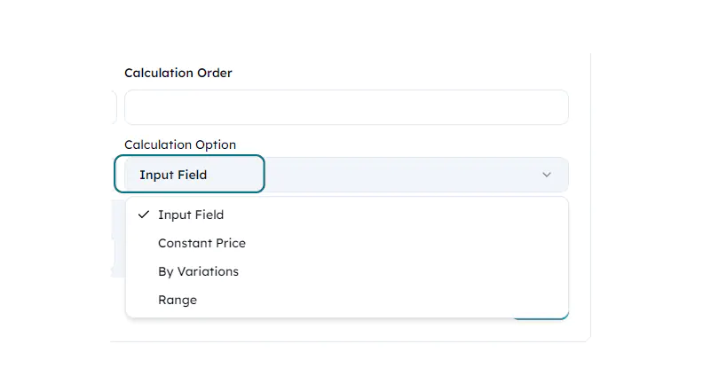 Diverse Calculation Options